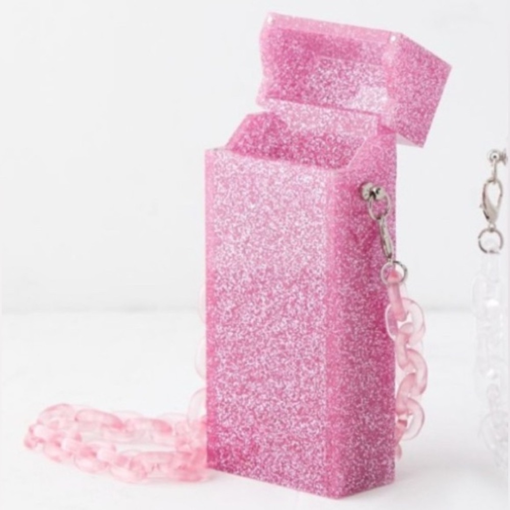 Miley Stash Sling Bag Pink with Chain NIB